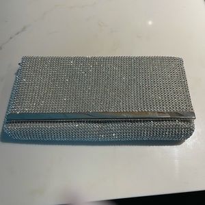 Rhinestone clutch with 2 straps